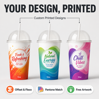 Gobelet en papier à paroi simple à motif arc-en-ciel pour boissons froides, gobelet en papier imprimé jetable, logo personnalisé pour les fêtes, les jus et les magasins