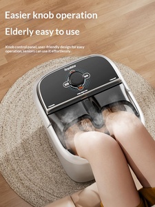 Massaggiatore Elettrico <span class=keywords><strong>per</strong></span> Piedi e Gambe con Funzione Riscaldante e Bolle, Spa con Musica, Versione Digitale Debei ZY-308 - Product Image 4