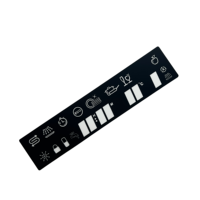 Autocollant personnalisé en film PET, étiquette graphique pour panneau, superposition auto-adhésive, autocollant pour panneau frontal, autocollant pour panneau de commande électronique