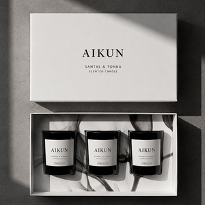 AIKUN - Juego de Velas Aromáticas de Cera de Soya con Fragancia Personalizada, para el Hogar, Ambiente Relajante, Regalo para Eventos Corporativos - Product Image 1