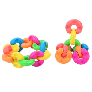 Vendita calda di alta qualità a forma di C blocchi di costruzione scuola giocattoli educativi colori misti bambini modellato plastica per l'apprendimento aiuti taglio - Product Image 3