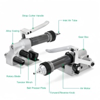 Outil pneumatique X50 pour le tensionnement, la fermeture et l'emballage de sangles en PET polyester
