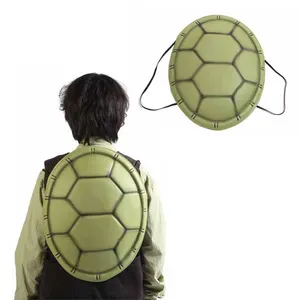 Turtle Shell Backpack Cosplay Costume for Halloween Party Kids Anime Character Costume Props