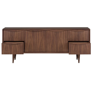 Meubles du milieu du siècle noyer Vietnam placage maison salon MDF Carb P2 HCM Port 1x20GP noyer couleur buffet en bois - Product Image 5