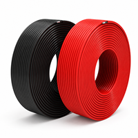 Câble électrique monoconducteur en cuivre XLPO PV1-F 2,5 mm² 30A, usage industriel, 0,6/1KV AC 1800V DC, gaine en caoutchouc