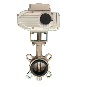 Válvula de mariposa de acero inoxidable, módulo accionado por <span class=keywords><strong>Motor</strong></span>, tipo oblea - Product Image 1