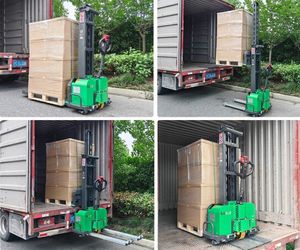 Apilador Eléctrico Autocargable en Oferta, Montacargas Portátil de 1000 kg 1300 kg, Apilador Eléctrico Autoelevador - Product Image 2