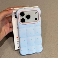 Coque Nuage à Pois Tendance Personnalisable pour iPhone 18 17 Pro Max en Silicone Souple Couverture Intégrale Antichoc Premium