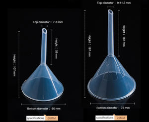 กรวยแยกของเหลวพลาสติก PP ใสกรวยสำหรับแยกโลโก้แบบกำหนดเอง - Product Image 4
