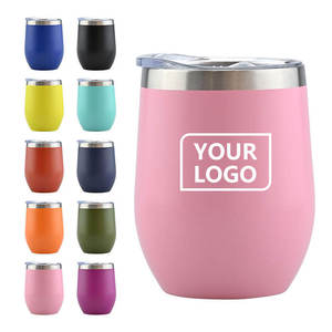 โลโก้ที่กําหนดเองไข่รูปสแตนเลสแก้วไวน์ถ้วย 12 ออนซ์งานแต่งงานของขวัญใช้ฉนวนสูญญากาศเครื่องดื่ม Tumbler 12 ออนซ์ - Product Image 3