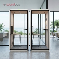 Cabine de bureau haut de gamme insonorisée Classe A – Salle de réunion silencieuse au design nordique – Cabine téléphonique portable pour le lieu de travail