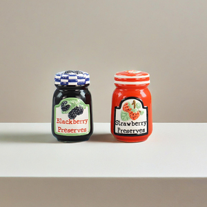 Gốm Salt & Pepper <span class=keywords><strong>Mini</strong></span> Trái cây bảo quản lọ Micro quy mô Bảo quản lọ Bộ đồ ăn dễ thương nhà bếp trang trí nội thất - Product Image 1