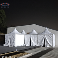Tente de réception personnalisée pour exposition, mariage, fête, imperméable, type gazebo, chapiteau, fournie par la Chine