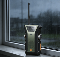 Radio d'urgence robuste de qualité militaire NOAA WB FM AM solaire à manivelle 4000mAh
