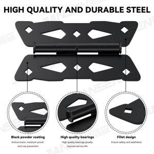 Charnière <span class=keywords><strong>papillon</strong></span> robuste en acier zingué avec peinture thermolaquée pour <span class=keywords><strong>portail</strong></span> de clôture (1 paire) - Product Image 3