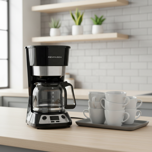 <span class=keywords><strong>Cafetera</strong></span> de Goteo <span class=keywords><strong>Semiautomática</strong></span> de Gran Capacidad (12 Tazas), 900W de Potencia, Función Mantener Caliente, Antigoteo, para Hotel, Comercial y Hogar - Product Image 1