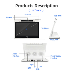 10.1 inch hình chữ L màn hình cảm ứng Android Máy tính để bàn máy tính bảng hồng ngoại Ống nhòm máy ảnh RJ45 cho Trang chủ trung tâm quảng cáo tính năng tùy chọn - Product Image 3