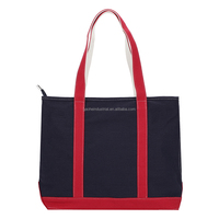 Sac fourre-tout en toile durable avec fermeture éclair et poignées d'épaule - Sac d'épicerie écologique personnalisable