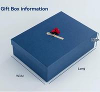 Boîtes rigides personnalisées faites à la main avec feuille d'or pour anniversaire, Saint-Valentin et réveillon de Noël - Emballage cadeau grand format exquis