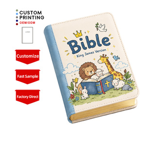 Servicio de Impresión de Biblias en Inglés con Diseños Personalizados de Fábrica, Cubierta de Cuero PU Suave, Logotipos UV, Varios Tamaños - Product Image 1