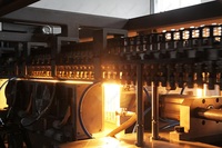 Bloc combiné de remplissage, bouchage et soufflage rotatif électrique automatique haute efficacité avec contrôle PLC, débitmètre de précision, garantie 1 an