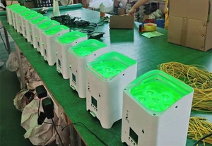 Портативная перезаряжаемая беспроводная аккумуляторная батарея 6 в 1 RgbwAUV 6*18 Вт, плоский Пар ИК-контроллер, Лидер продаж - Product Image 4