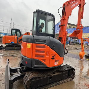 Mini-excavatrices HITACHI ZX50U ZX55 d'occasion de haute qualité, 5 tonnes, excavatrices sur chenilles d'occasion à vendre - Product Image 3