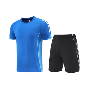 2026 personalizado Micro traje <span class=keywords><strong>de</strong></span> entrenamiento <span class=keywords><strong>de</strong></span> manga corta para adultos equipo personalizado fútbol Jogging Survetement Chandal corte automatizado - Product Image 4