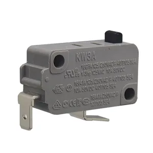 KW3A 125V 250V Mini bouton de commutation Micro interrupteurs pour porte d'armoire lumière SPDT bouton poussoir haute résistance mécanique