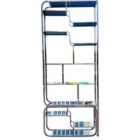 Range-bouteilles de luxe en acier inoxydable pour mariage, présentoir à vin, mobilier de design intérieur, range-bouteilles de bar à louer