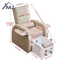 Fauteuil de pédicure de luxe avec pompe de vidange pour salon de manucure et spa des pieds