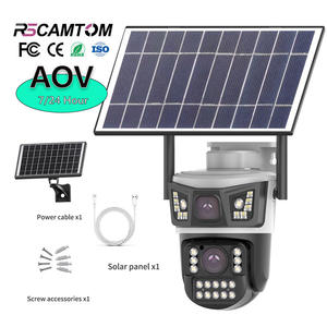 Rscamtom Outdoor 4K Draadloze 4G Solar Camera AI Bewegingsdetectie Alarm 24-uurs Realtime Opname AOV Solar Camera - Product Image 1