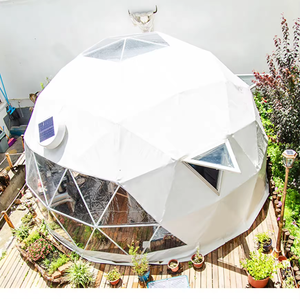 Glamping Dôme géodésique Tente Toit monté à l'énergie solaire Ventilation extracteur Ventilateur d'air extérieur pour événements Maison Toit Ventilateur d'extraction d'air - Product Image 6