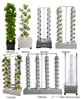 Système de culture hydroponique pour légumes Tour hydroponique efficace en eau Tour hydroponique pour usage commercial