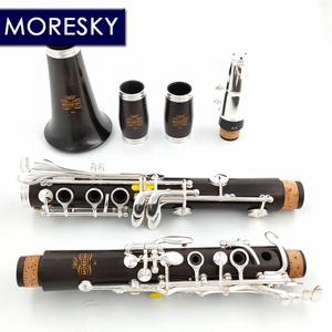 Clarinete MORESKY Bb de 17 llaves, plateado, de cobre y madera de granadilla/ebenol, Sib Klarnet M1 - Product Image 2