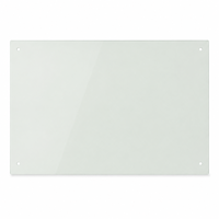 Tableau blanc magnétique mural en verre trempé transparent