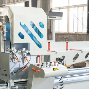 Profil CNC çift kafa gönye testere kesme makinesi Upvc çalışma makinesi yüksek doğruluk alüminyum sağlanan alüminyum Decalua alüminyum