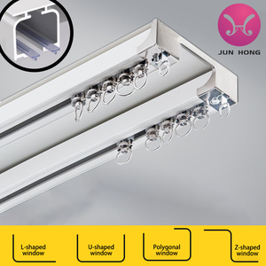 Tringles à rideaux électriques modernes en aluminium de haute qualité rails de fenêtre motorisés contrôle WiFi accessoires pour la maison - Product Image 4