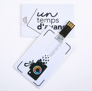 Clé USB super fine pour carte de crédit, impression personnalisée en gros, carte de visite 128 Mo, 8 Go, 64 Go, clé USB - Product Image 4
