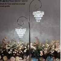 Nouvelle Décoration Lumineuse LED pour Mariage : Luminaire Suspendu en Acrylique pour Allée et Pavillon de Cérémonie