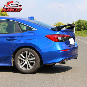 เหมาะสำหรับ Honda Civic รุ่นที่ 11 ซีดาน 4 ประตู ปี 2022-2026 สปอยเลอร์หลังทรง HPD V2 สีดำเงา - Product Image 2