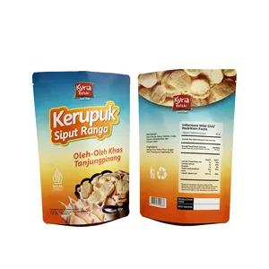 Wholesale Crispy Chips Snack Exotic Snacks Crispy Crunchy Many Flavors Stand Up Paper Plastic Snack Bag