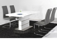 Ensemble de meubles de salle à manger avec pieds en métal, meubles de Restaurant français et modernes, Table et chaises extensibles, vente en gros