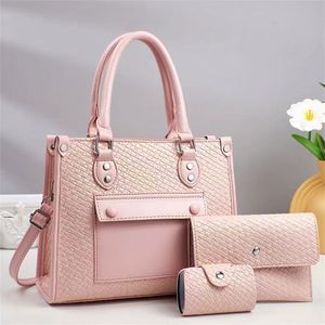 Luxury Women Handbag <b>Purse</b> Set 3pcs Daily <b>Large</b> Capacity Tote Bags - Product Image 3