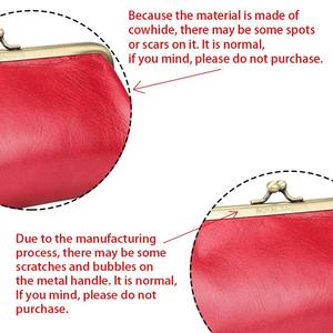 AndoBag – Sacs à main élégants pour femmes en cuir de vache véritable, pochette vintage avec fermoir Kiss Lock, sac de soirée 1492 - Product Image 2