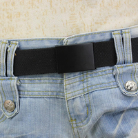 Ceinture tactique multifonctionnelle réglable et résistante à l'usure, entièrement en toile, avec boucle à rabat, ceinture réglable