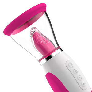 Vibrator lidah listrik, cangkir isap vagina payudara, Vibrator Oral, <span class=keywords><strong>Stimulator</strong></span> orgasme seksi bergetar ganda - Product Image 3