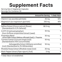 Capsules de suppléments avancés au safran OEM 10-en-1 : Extrait de safran, Vitamine C, Magnésium, Curcuma, Ashwagandha – Capsule végétalienne