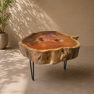 Traditional Style Eco-Friendly Durable <b>Reclaimed</b> Mahogany <b>Table</b> for Living <b>Dining</b> Room Handmade Multifunction Wooden Furniture - Product Image 4