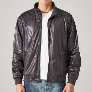 Giacca da <span class=keywords><strong>Uomo</strong></span> in Pelle Stile Motociclista, Giacca da Biker <span class=keywords><strong>su</strong></span> <span class=keywords><strong>Misura</strong></span> in Vera Pelle con Vestibilità Aderente GB220726 - Product Image 3